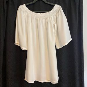 Forever 21 White Off The Shoulder Dress